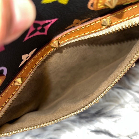 ❗️SOLD ❗️Authentic LV Multicolor Alma Louis PM Monogram Canvas Handbag Noir - Picture 9 of 16